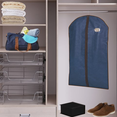 BLUE niebieski organizer na płaszcz 65x100cm BLUE niebieski organizer na płaszcz 65x100cm