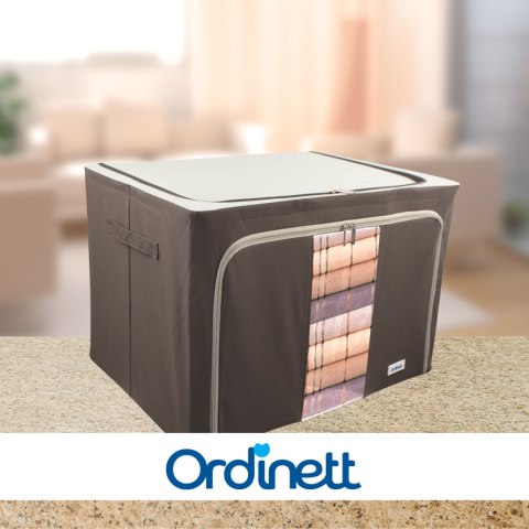 Brązowy organizer Kamai Gio Style z utwardzonymi ściankami, bocznymi uchwytami i okienkiem, pojemność 100L Brązowy organizer Kamai Gio Style z utwardzonymi ściankami, bocznymi uchwytami i okienkiem, pojemność 100L
