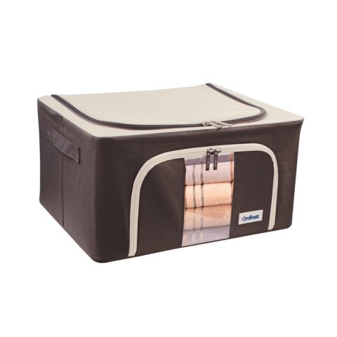 Brązowy organizer Kamai Gio Style z utwardzonymi ściankami, bocznymi uchwytami i okienkiem, pojemność 24L Brązowy organizer Kamai Gio Style z utwardzonymi ściankami, bocznymi uchwytami i okienkiem, pojemność 24L