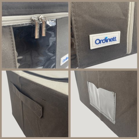 Brązowy organizer Kamai Gio Style z utwardzonymi ściankami, bocznymi uchwytami i okienkiem, pojemność 66L Brązowy organizer Kamai Gio Style z utwardzonymi ściankami, bocznymi uchwytami i okienkiem, pojemność 66L