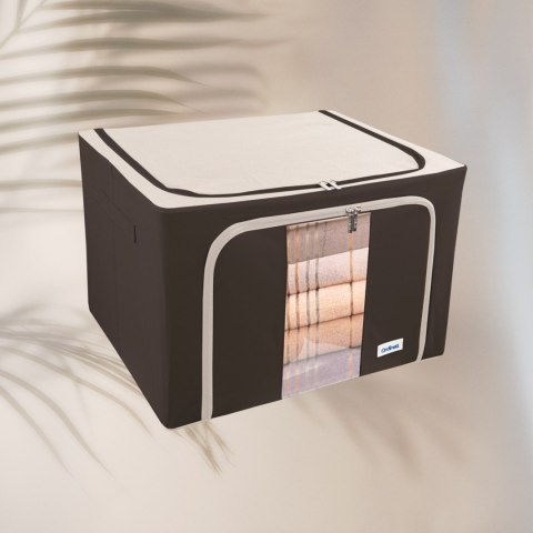 Brązowy organizer Kamai Gio Style z utwardzonymi ściankami, bocznymi uchwytami i okienkiem, pojemność 66L Brązowy organizer Kamai Gio Style z utwardzonymi ściankami, bocznymi uchwytami i okienkiem, pojemność 66L