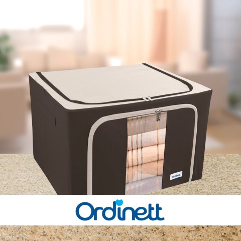 Brązowy organizer Kamai Gio Style z utwardzonymi ściankami, bocznymi uchwytami i okienkiem, pojemność 66L Brązowy organizer Kamai Gio Style z utwardzonymi ściankami, bocznymi uchwytami i okienkiem, pojemność 66L