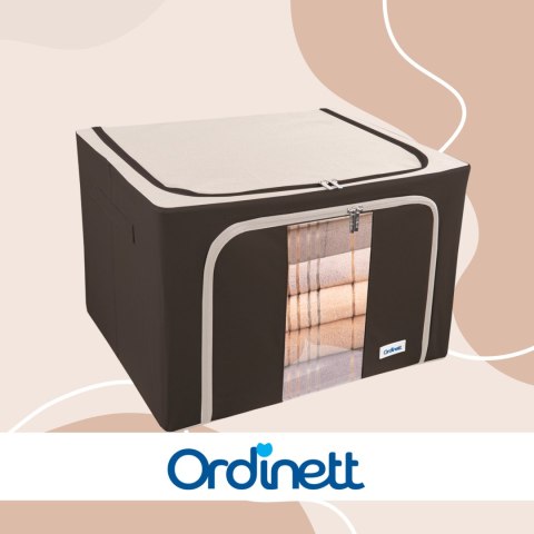 Brązowy organizer Kamai Gio Style z utwardzonymi ściankami, bocznymi uchwytami i okienkiem, pojemność 66L Brązowy organizer Kamai Gio Style z utwardzonymi ściankami, bocznymi uchwytami i okienkiem, pojemność 66L