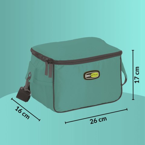 Torba lunchowa Kamai Gio Style na ramię, pastelowa zieleń, pojemność 7L Torba lunchowa Kamai Gio Style na ramię, pastelowa zieleń, pojemność 7L