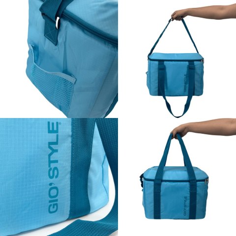 Torba termiczna Kamai Gio Style na ramię, niebieska, z kieszenią boczną i uchwytem do noszenia, pojemność 30L Torba termiczna Kamai Gio Style na ramię, niebieska, z kieszenią boczną i uchwytem do noszenia, pojemność 30L