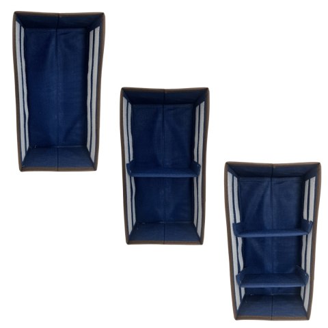 BLUE niebieski organizer do szuflady 3 przegrody 30,5x15,5x10cm BLUE niebieski organizer do szuflady 3 przegrody 30,5x15,5x10cm