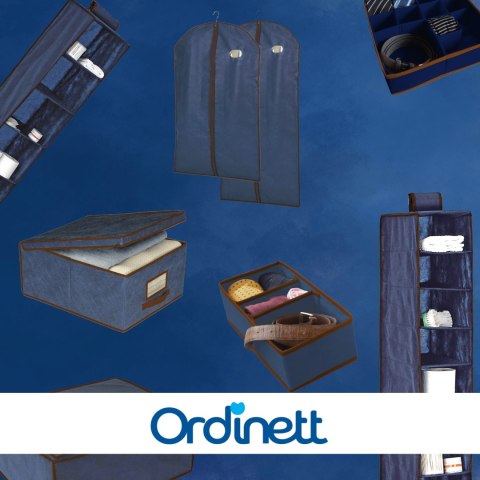 BLUE niebieski organizer do szuflady 3 przegrody 30,5x15,5x10cm BLUE niebieski organizer do szuflady 3 przegrody 30,5x15,5x10cm