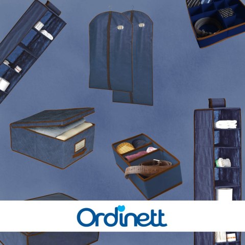 BLUE niebieski organizer do szuflady 3 przegrody 30,5x15,5x10cm BLUE niebieski organizer do szuflady 3 przegrody 30,5x15,5x10cm