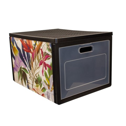 FLORAL w kwiaty organizer do szafy z drzwiczkami 41x31x25cm FLORAL w kwiaty organizer do szafy z drzwiczkami 41x31x25cm