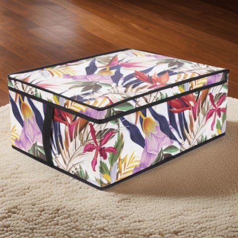 FLORAL w kwiaty organizer do szafy z pokrywą 50x40x25cm FLORAL w kwiaty organizer do szafy z pokrywą 50x40x25cm