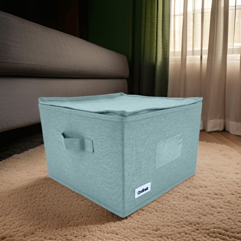 MINT zielony, ogranizer, pojemnik do szafy z uchwytami 30x30x21cm MINT zielony, ogranizer, pojemnik do szafy z uchwytami 30x30x21cm