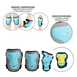Ochraniacze zestaw Nils Extreme granatowo-limonkowy H716 r.L N/A