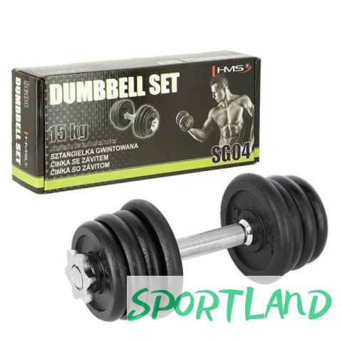 Sztangielka z gwintem SG04 15 (15kg, 8 talerzy) KGHMS 17-59-120 N/A Sztangielka z gwintem SG04 15 (15kg, 8 talerzy) KGHMS 17-59-120 N/A
