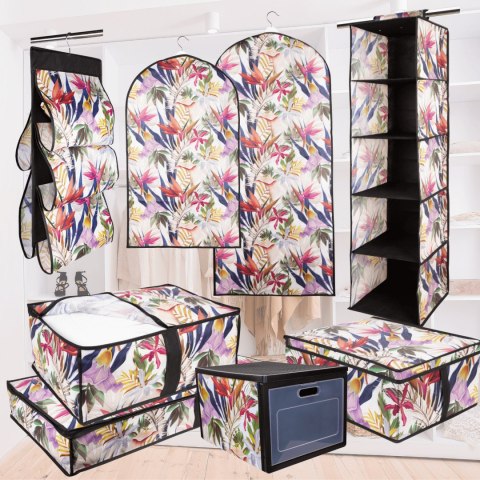 FLORAL w kwiaty organizer na płaszcz 60x135cm FLORAL w kwiaty organizer na płaszcz 60x135cm