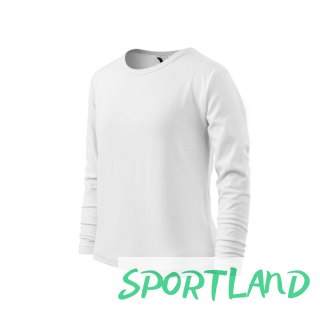 Koszulka Malfini Fit-T LS Jr MLI-12100 biały 158 cm/12 lat