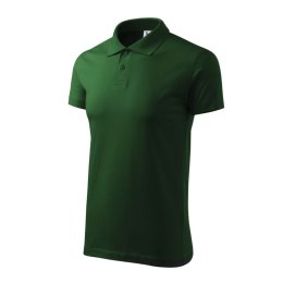 Koszulka polo Malfini Single J. M MLI-20206 zieleń butelkowa S