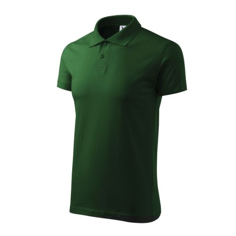 Koszulka polo Malfini Single J. M MLI-20206 zieleń butelkowa S