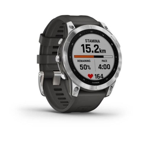 Zegarek Garmin Fenix 7 Standard Edition (47 mm) Silver / Graphite Band N/A Zegarek Garmin Fenix 7 Standard Edition (47 mm) Silver / Graphite Band N/A