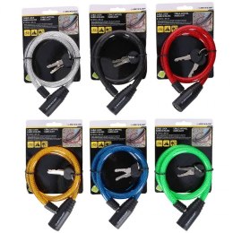 Zapięcie rowerowe Dunlop cable lock D12mm 65 cm ST 6ass 82646 N/A