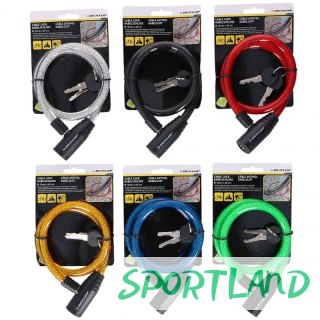 Zapięcie rowerowe Dunlop cable lock D12mm 65 cm ST 6ass 82646 N/A