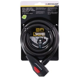 Zapięcie rowerowe Dunlop spiral cable lock 12 mm 150 cm ST 75570 N/A