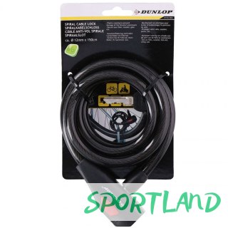 Zapięcie rowerowe Dunlop spiral cable lock 12 mm 150 cm ST 75570 N/A