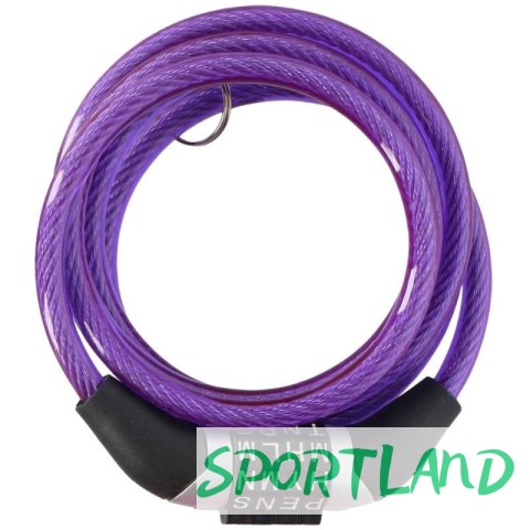 Zapięcie rowerowe Dunlop spiralne,szyfr 0,6x120 cm 1042688 N/A Zapięcie rowerowe Dunlop spiralne,szyfr 0,6x120 cm 1042688 N/A