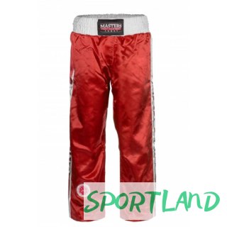 Spodnie Masters SKBP-100W (Wako Apprved) 06805-02M czerwony+XXXXS