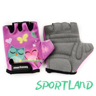 Rękawiczki rowerowe Meteor Owl Jr 24175-24177 XS
