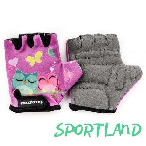 Rękawiczki rowerowe Meteor Owl Jr 24175-24177 XS Rękawiczki rowerowe Meteor Owl Jr 24175-24177 XS