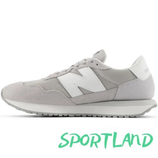 Sneakersy męskie New Balance 237 buty sportowe zamszowe szare (MS237LGG) 44.0