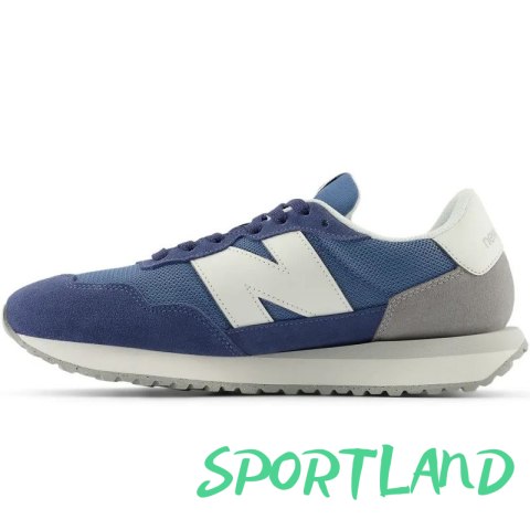 Sneakersy męskie New Balance 237 zamszowe buty sportowe niebieskie (MS237LBW) 44.0 Sneakersy męskie New Balance 237 zamszowe buty sportowe niebieskie (MS237LBW) 44.0