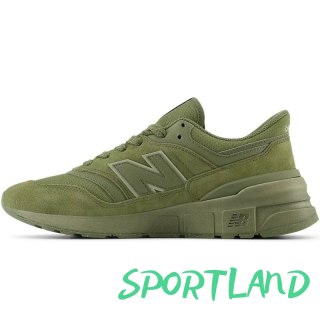 Sneakersy męskie New Balance 997 buty sportowe zamszowe lifestylowe zielone (U997RMF) 45.0
