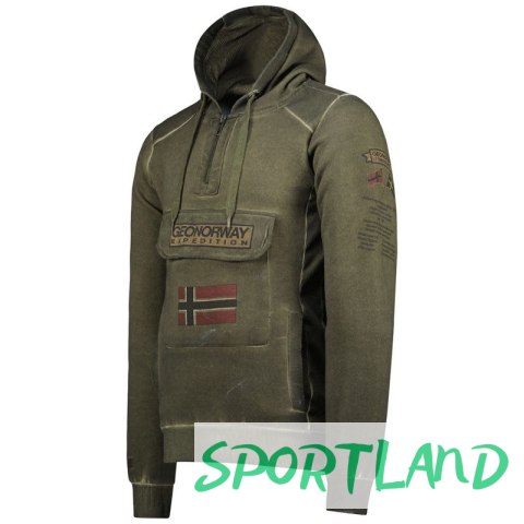 Bluza Geographical Norway Gymclass EO Tiedye Badge M WU8270H-GNO-KAKI 2XL