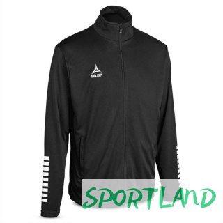 Bluza piłkarska treningowa rozpinana SELECT PISA czarna M