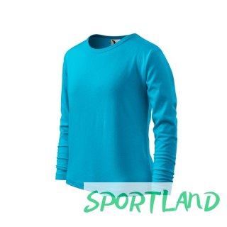 Koszulka Malfini Fit-T LS Jr MLI-12144 turkus 134 cm/8 lat