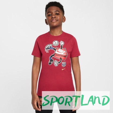 Koszulka Nike FC Barcelona Character Tee Jr FZ0173-620 XL Koszulka Nike FC Barcelona Character Tee Jr FZ0173-620 XL
