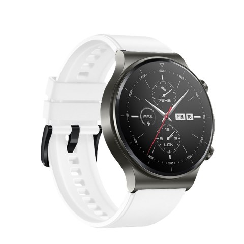 Pasek silikonowy do zegarka Huawei Watch GT 2/3/4/2 Pro/3 Pro/4 Pro/GT 2e 46mm - biały Pasek silikonowy do zegarka Huawei Watch GT 2/3/4/2 Pro/3 Pro/4 Pro/GT 2e 46mm - biały