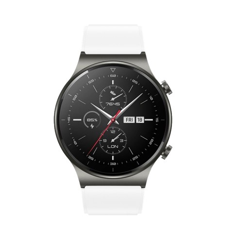 Pasek silikonowy do zegarka Huawei Watch GT 2/3/4/2 Pro/3 Pro/4 Pro/GT 2e 46mm - biały Pasek silikonowy do zegarka Huawei Watch GT 2/3/4/2 Pro/3 Pro/4 Pro/GT 2e 46mm - biały