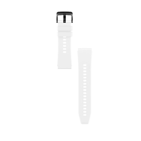 Pasek silikonowy do zegarka Huawei Watch GT 2/3/4/2 Pro/3 Pro/4 Pro/GT 2e 46mm - biały Pasek silikonowy do zegarka Huawei Watch GT 2/3/4/2 Pro/3 Pro/4 Pro/GT 2e 46mm - biały