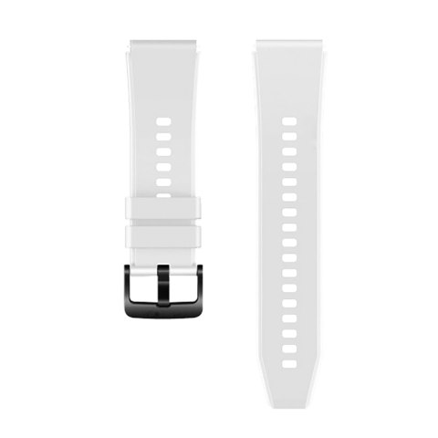 Pasek silikonowy do zegarka Huawei Watch GT 2/3/4/2 Pro/3 Pro/4 Pro/GT 2e 46mm - biały Pasek silikonowy do zegarka Huawei Watch GT 2/3/4/2 Pro/3 Pro/4 Pro/GT 2e 46mm - biały