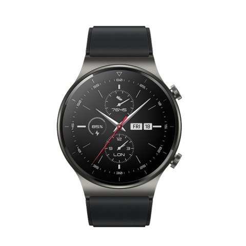 Pasek silikonowy do zegarka Huawei Watch GT 2/3/4/2 Pro/3 Pro/4 Pro/GT 2e 46mm - czarny Pasek silikonowy do zegarka Huawei Watch GT 2/3/4/2 Pro/3 Pro/4 Pro/GT 2e 46mm - czarny