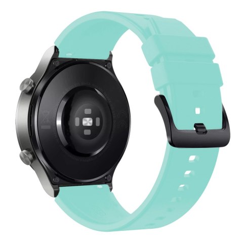 Pasek silikonowy do zegarka Huawei Watch GT 2/3/4/2 Pro/3 Pro/4 Pro/GT 2e 46mm - jasnozielony Pasek silikonowy do zegarka Huawei Watch GT 2/3/4/2 Pro/3 Pro/4 Pro/GT 2e 46mm - jasnozielony