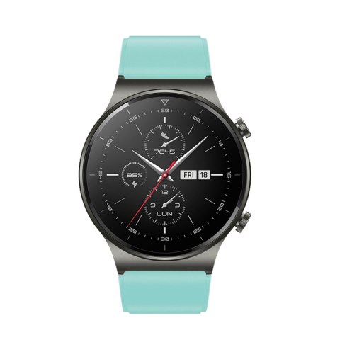 Pasek silikonowy do zegarka Huawei Watch GT 2/3/4/2 Pro/3 Pro/4 Pro/GT 2e 46mm - jasnozielony Pasek silikonowy do zegarka Huawei Watch GT 2/3/4/2 Pro/3 Pro/4 Pro/GT 2e 46mm - jasnozielony