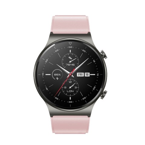 Pasek silikonowy do zegarka Huawei Watch GT 2/3/4/2 Pro/3 Pro/4 Pro/GT 2e 46mm - pudrowy Pasek silikonowy do zegarka Huawei Watch GT 2/3/4/2 Pro/3 Pro/4 Pro/GT 2e 46mm - pudrowy