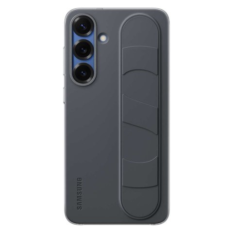 Etui silikonowe Samsung Standing Grip Case z uchwytem podstawką do Samsung Galaxy S25 - czarne Etui silikonowe Samsung Standing Grip Case z uchwytem podstawką do Samsung Galaxy S25 - czarne