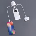 Powerbank K12 10000mAh USB-A USB-C PD22.5W - biały