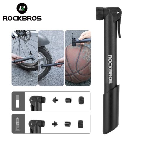 Pompka rowerowa ręczna - czarna Pompka rowerowa ręczna - czarna