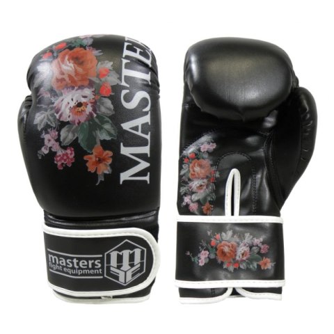 Rękawice bokserskie MASTERS RPU-FLOWER biały+8 oz Rękawice bokserskie MASTERS RPU-FLOWER biały+8 oz