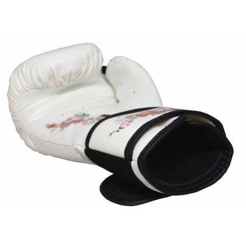Rękawice bokserskie MASTERS RPU-FLOWER biały+8 oz Rękawice bokserskie MASTERS RPU-FLOWER biały+8 oz